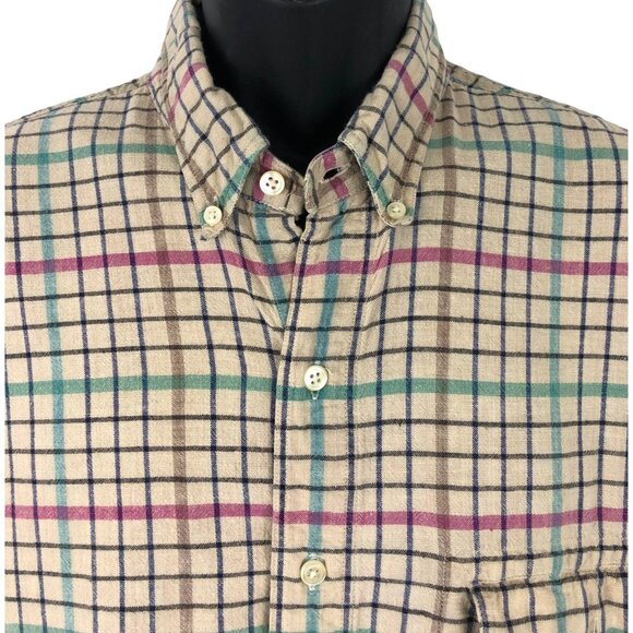 Salty Dog by Gant Plaid Short Sleeve Button Up Shirt Men's Size 1X Big - Picture 3 of 9